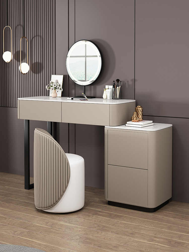 Xin Bai dressing table bucket cabinet one modern bedroom simple cream wind makeup table storage cabinet desk makeup table