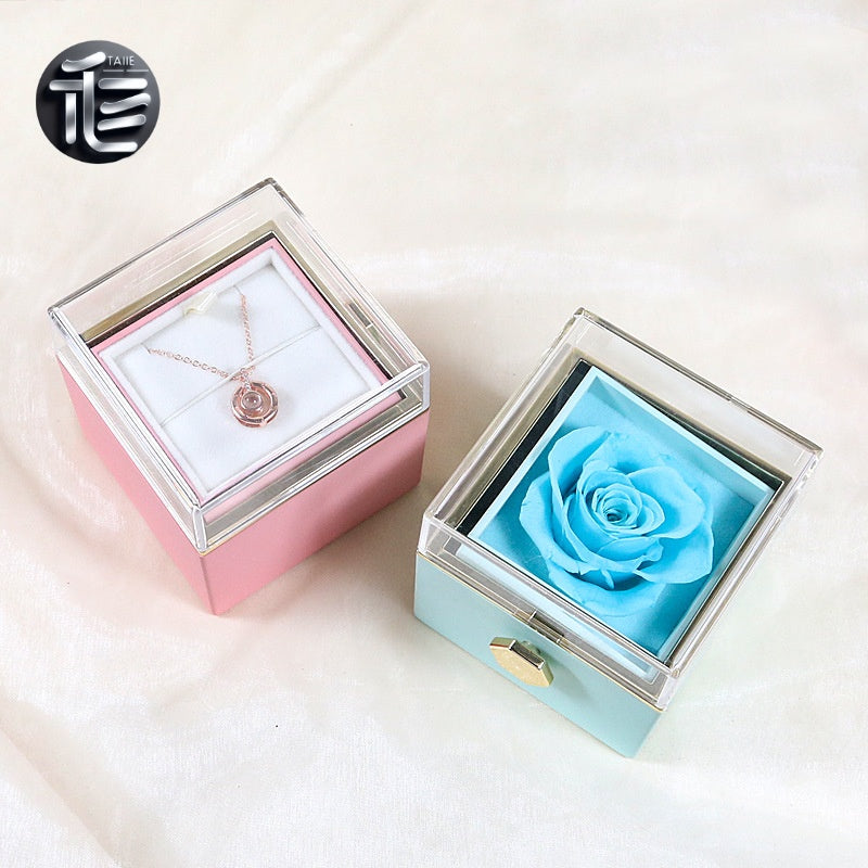 Ring Box for Engagement – Personalized Wedding Jewelry Gift Box,