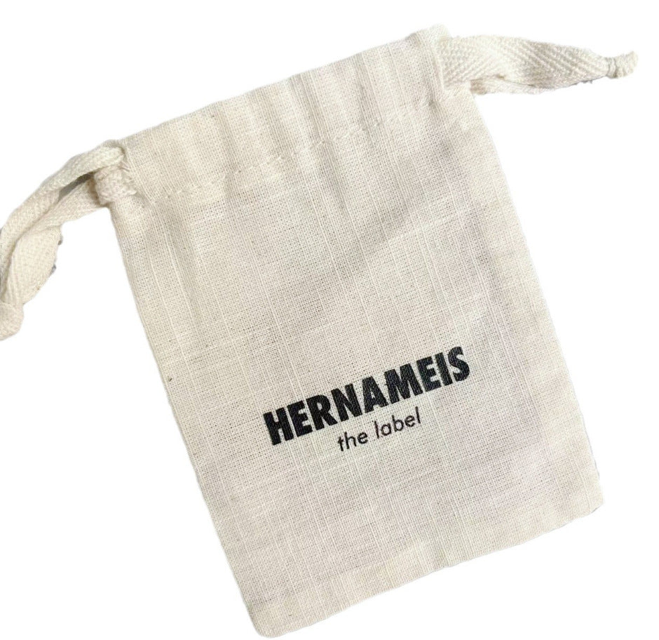 100PCS Custom Logo Cotton Jewelry Pouches, Personalized Drawstring Gift Bags