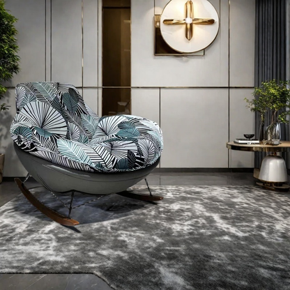 Nordic light luxury single sofa network red rocking chair home recliner lounger lounger Rocking chair sofa chair