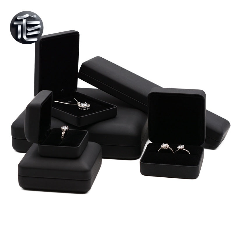 Engagement Ring Box Velvet – Wedding Ring Holder for Proposal, Luxury Heart-Shaped Jewelry Gift Box,Bulk Jewelry Boxes