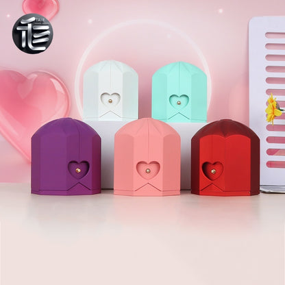 Ring Box for Proposal – Velvet Lined Wedding Ring Holder, Small Luxury Gift Box for Engagement,jewelry box