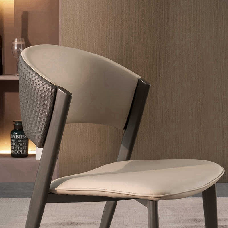 Italian light luxury minimalist dining chair Milan chair