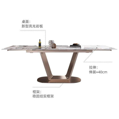 Modern simple retractable folding dinner table