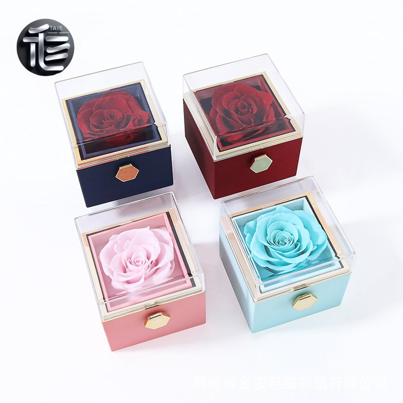 Ring Box for Engagement – Personalized Wedding Jewelry Gift Box,