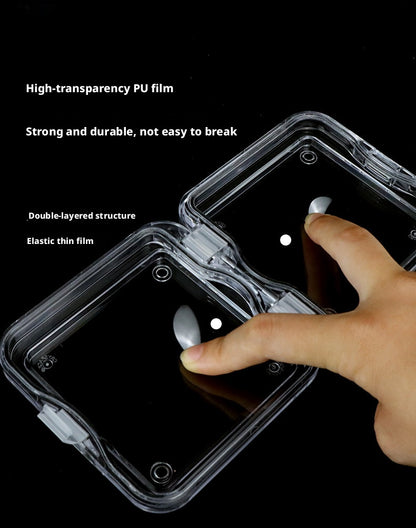 5pcs Clear PS Jewelry Display Box, Floating Gemstone Storage Case, Acrylic Packaging for Rings Earrings