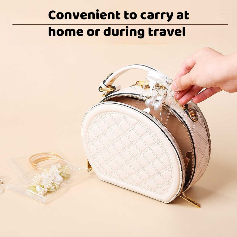 100pcs Clear PVC Zipper Pouch, Heavy Duty Travel Storage Bags for Earrings, Secured Display Case