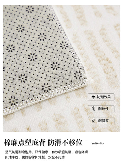 Round carpet Deluxe living room chair cushion Cloakroom bedroom floor mat cream air household bed blanket machine washable