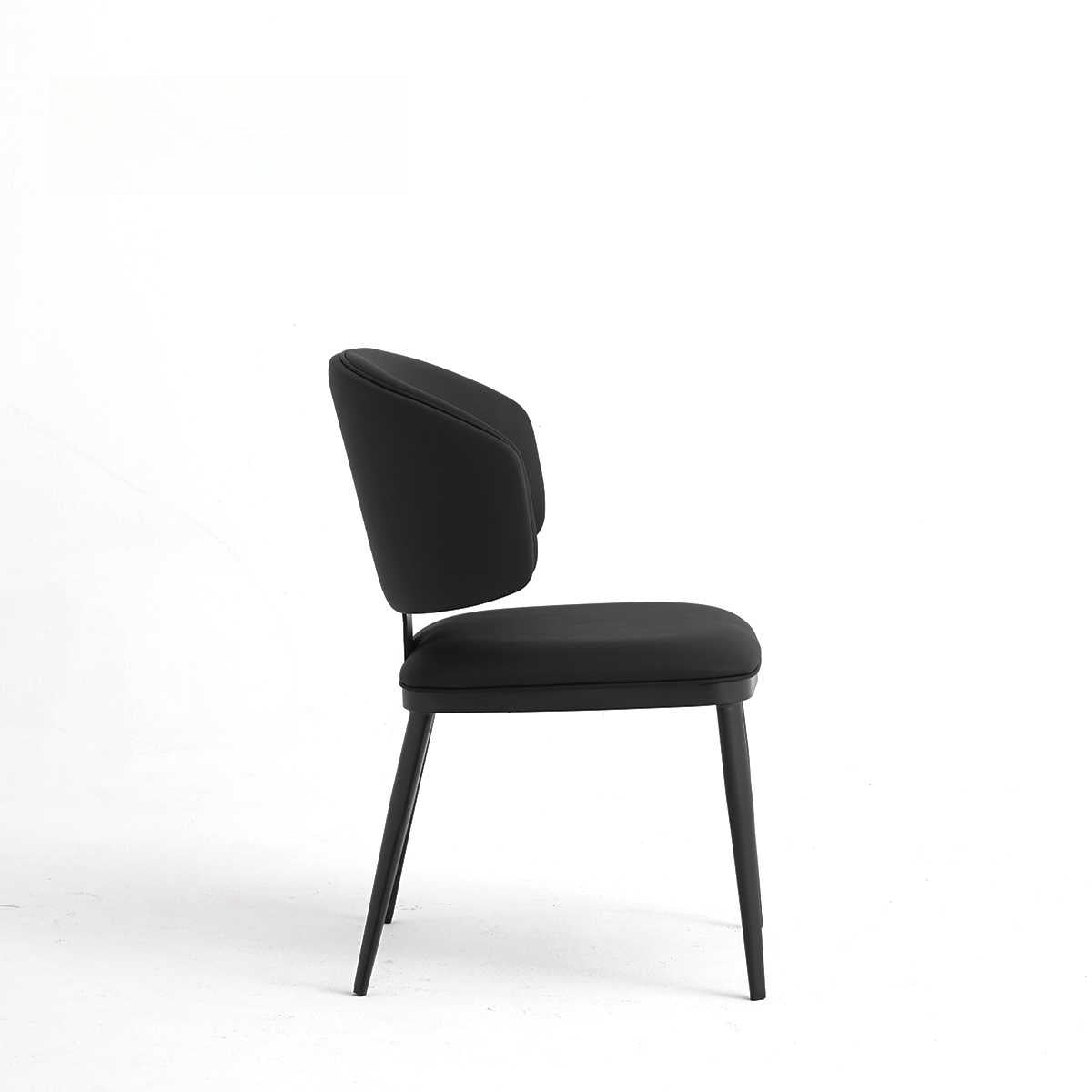 Milan - Italian minimalist leather dining chair