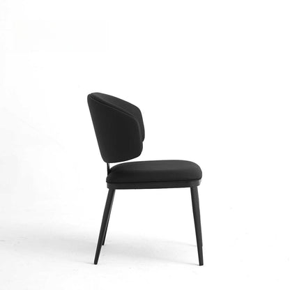 Milan - Italian minimalist leather dining chair