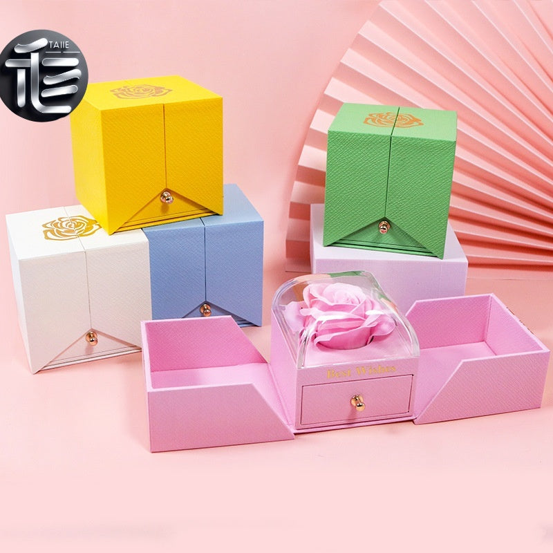 Mother's Day Jewelry Box – Elegant Gift for Mom, Personalized Floral Keepsake Organizer,jewelry box