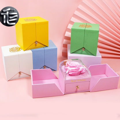 Mother's Day Jewelry Box – Elegant Gift for Mom, Personalized Floral Keepsake Organizer,jewelry box