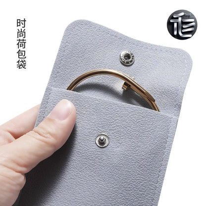 Jewelry pouch,Velvet jewelry bag,Travel jewelry pouch,PU leather jewelry bag