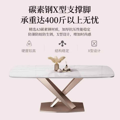 The Italian rock table is modern and simple