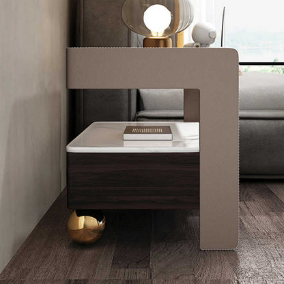 Modern simple bedside shelves Smart storage bedroom lockers