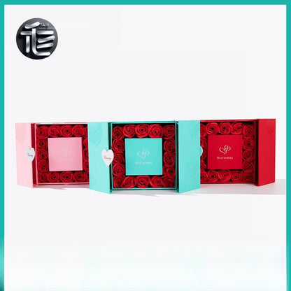 Gift box,jewelry box,ring box,fireworks,Festival box,Velvet Jewelry Box,Engagement Ring Box