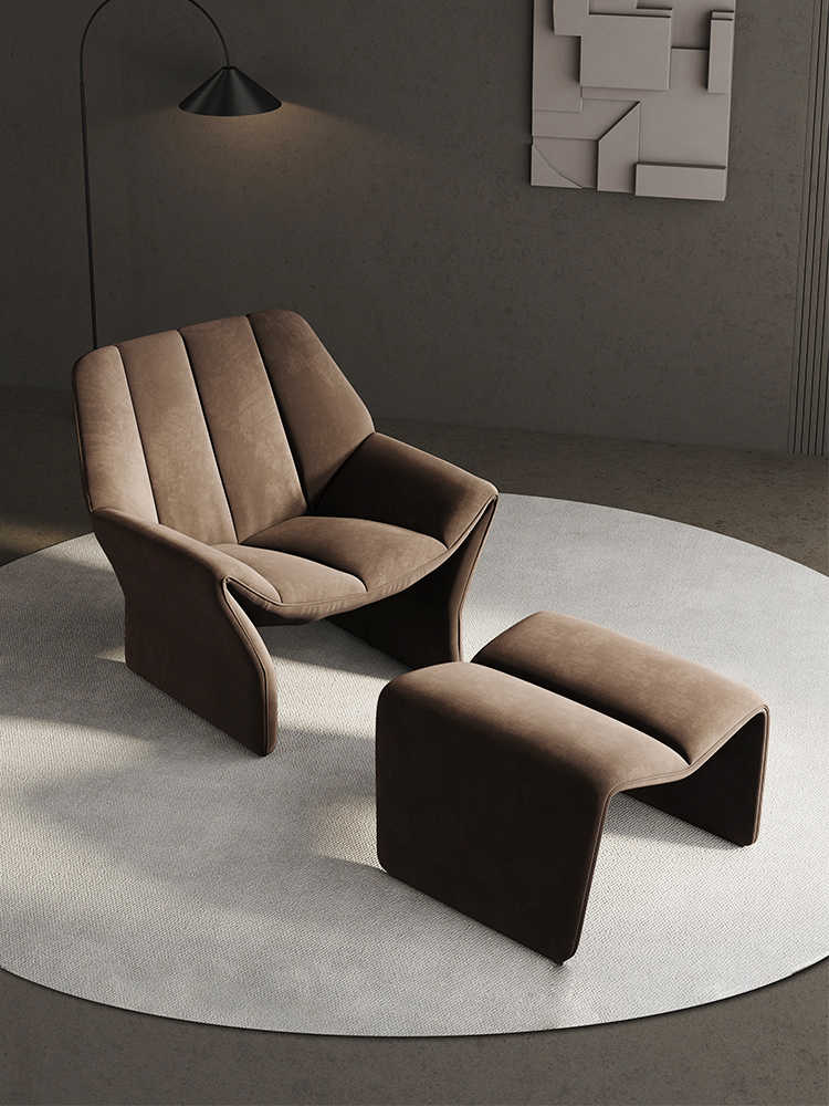 Light luxury single sofa chair Nordic living room balcony leisure designer to discuss modern simple network red recliner