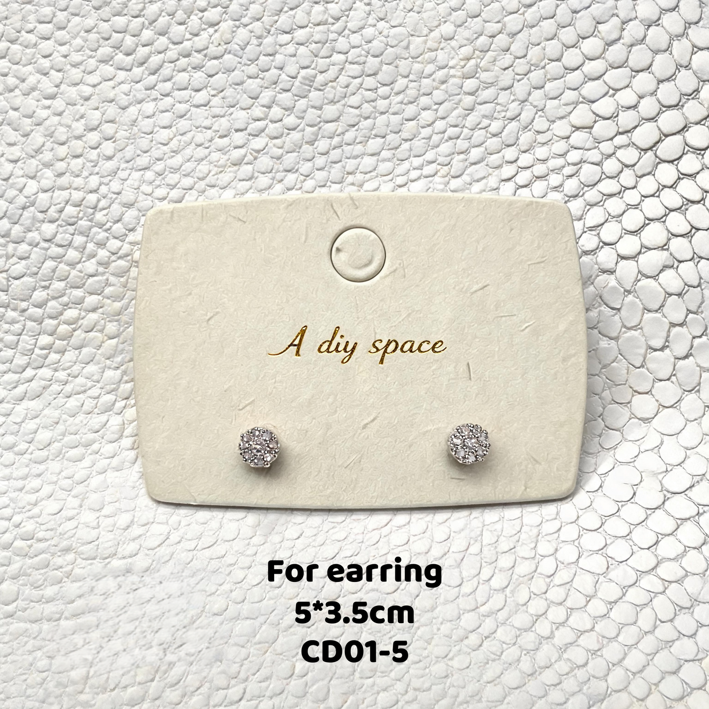 500pcs Eco Matte Jewelry Display Cards, Plant Fiber Paper, Custom Logo Packaging