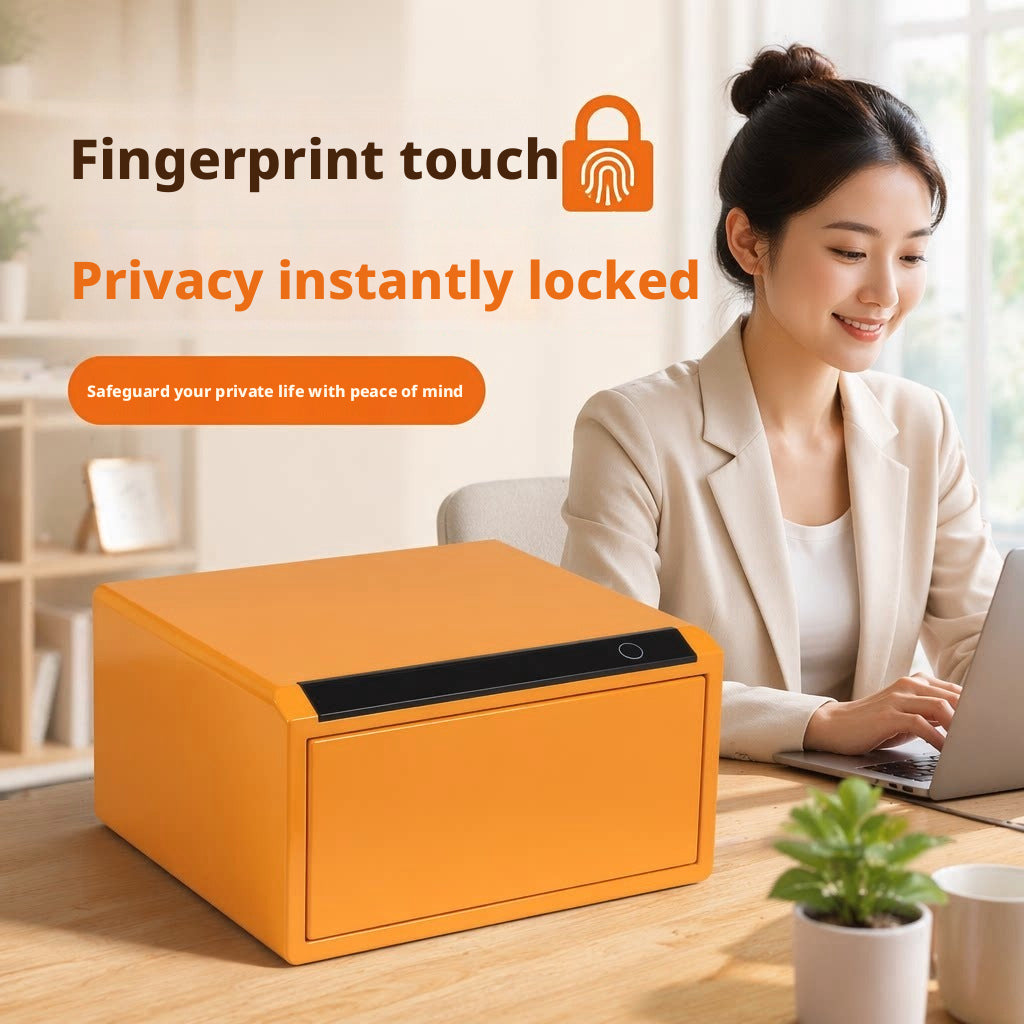 Jewelry Storage Safe, All-Steel Security Cabinet, Fingerprint Passcode Lock Box