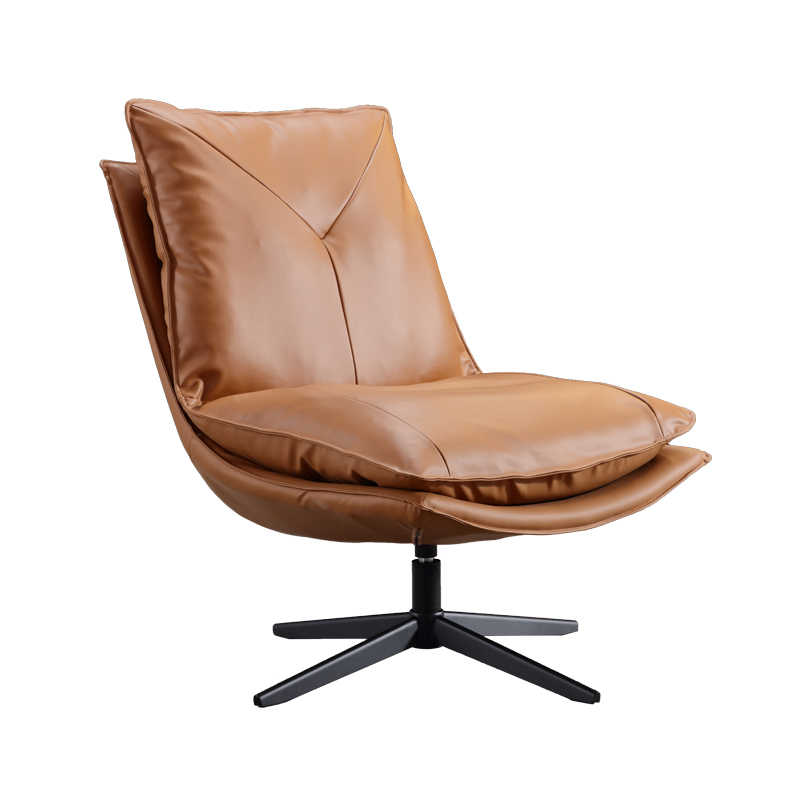Designer sofa chair Light luxury living room rotating single chair balcony couch lounger lounge chair Bedroom lounge chair