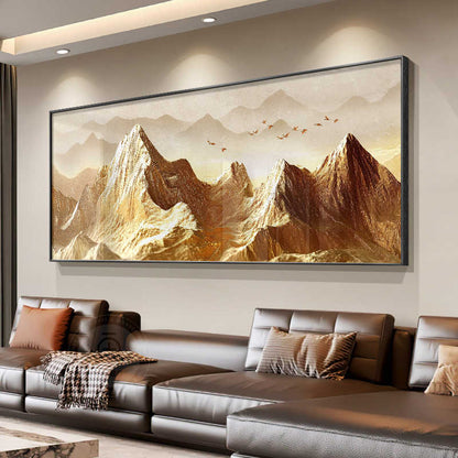Back to Jinshan living room decorative painting atmosphere high sense sofa background wall hanging painting landscape painting light luxury high grade murals