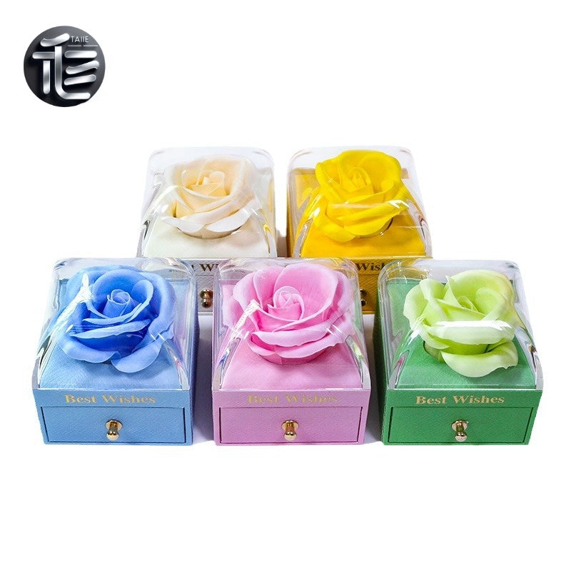 Christmas Jewelry Gift Box – Festive Velvet Ring & Necklace Box, Holiday Present for Her,jewelry box