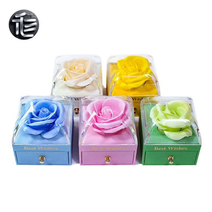 Christmas Jewelry Gift Box – Festive Velvet Ring & Necklace Box, Holiday Present for Her,jewelry box