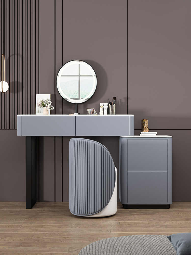 Xin Bai dressing table bucket cabinet one modern bedroom simple cream wind makeup table storage cabinet desk makeup table