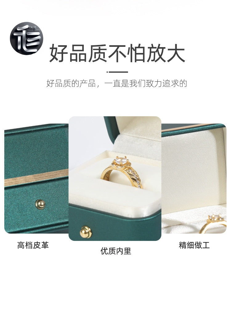 Luxury Jewelry Gift Box,Bridal Jewelry Box – Wedding Day Keepsake Organizer for Bride, Personalized Name & Date Gift