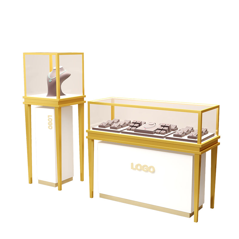 Jewelry display case,Glass jewelry cabinet,Retail jewelry showcase,Countertop jewelry display,Lockable jewelry case,LED jewelry cabinet