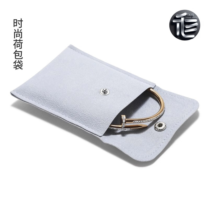 Jewelry pouch,Velvet jewelry bag,Travel jewelry pouch,PU leather jewelry bag