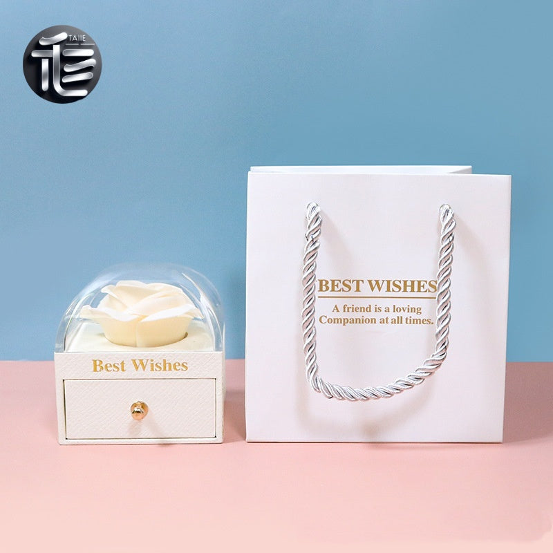 Christmas Jewelry Gift Box – Festive Velvet Ring & Necklace Box, Holiday Present for Her,jewelry box