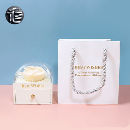 Christmas Jewelry Gift Box – Festive Velvet Ring & Necklace Box, Holiday Present for Her,jewelry box