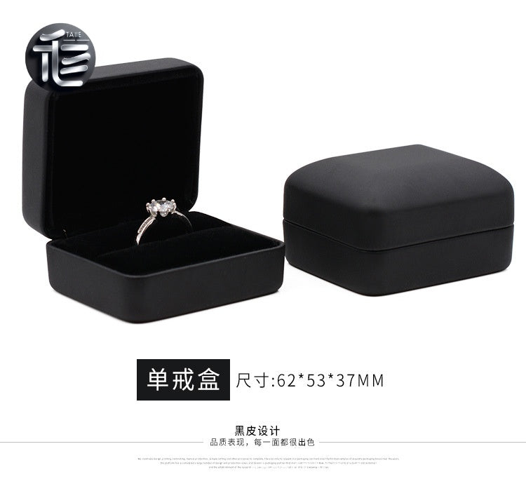 Engagement Ring Box Velvet – Wedding Ring Holder for Proposal, Luxury Heart-Shaped Jewelry Gift Box,Bulk Jewelry Boxes