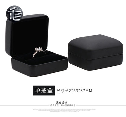 Engagement Ring Box Velvet – Wedding Ring Holder for Proposal, Luxury Heart-Shaped Jewelry Gift Box,Bulk Jewelry Boxes