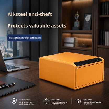 Jewelry Storage Safe, All-Steel Security Cabinet, Fingerprint Passcode Lock Box