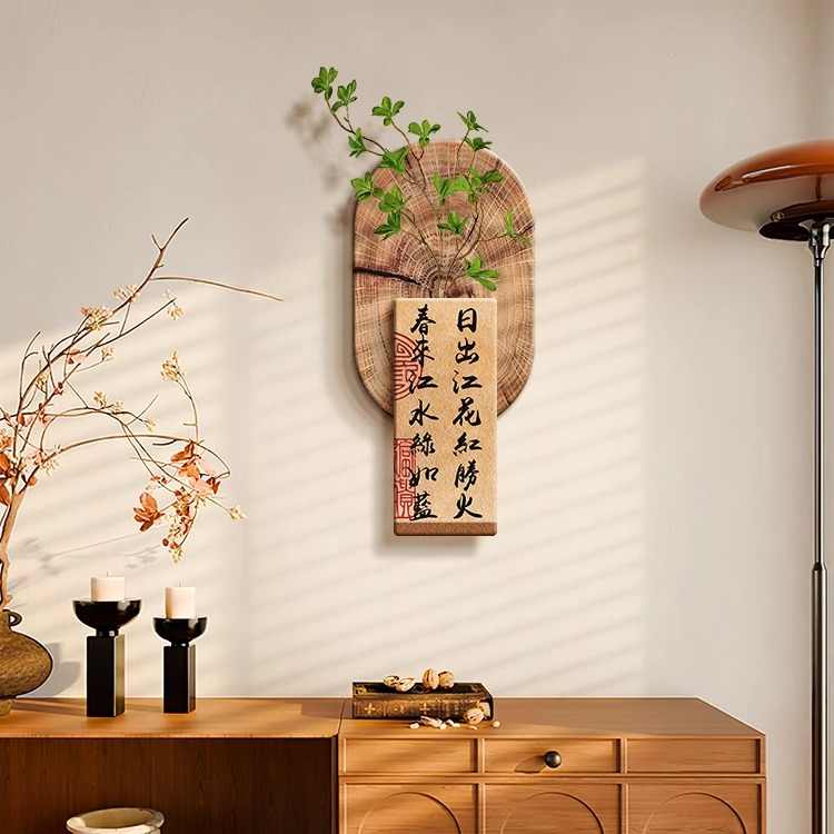 Song Dynasty aesthetics with light porch wall decoration painting new Chinese living room sofa background wall hanging painting Chinese style retro painting