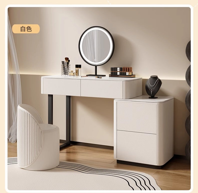 Xin Bai dressing table bucket cabinet one modern bedroom simple cream wind makeup table storage cabinet desk makeup table