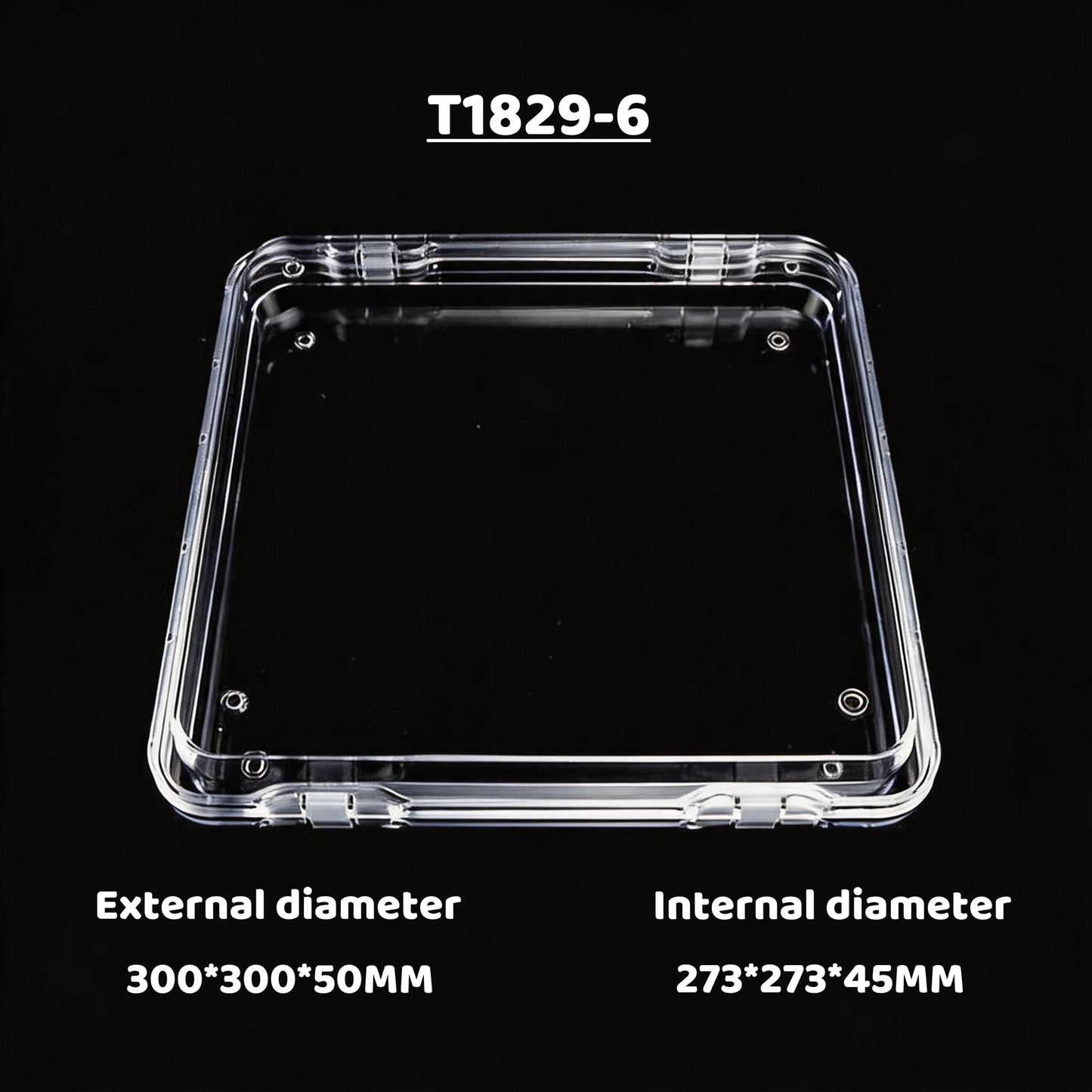 5pcs Clear PS Jewelry Display Box, Floating Gemstone Storage Case, Acrylic Packaging for Rings Earrings