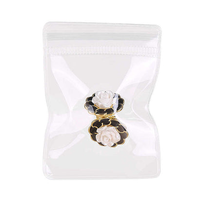 100pcs Clear PVC Zipper Pouch, Heavy Duty Travel Storage Bags for Earrings, Secured Display Case