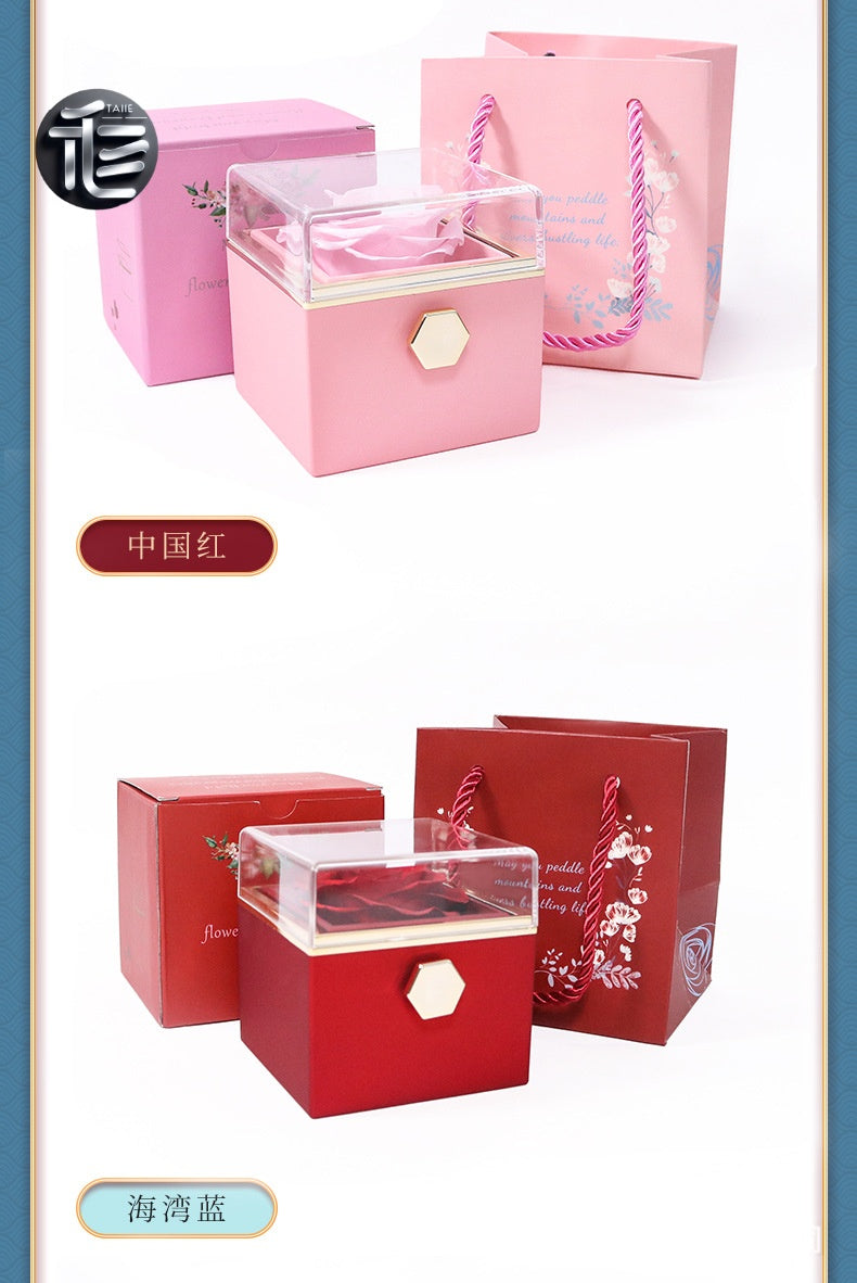 Ring Box for Engagement – Personalized Wedding Jewelry Gift Box,