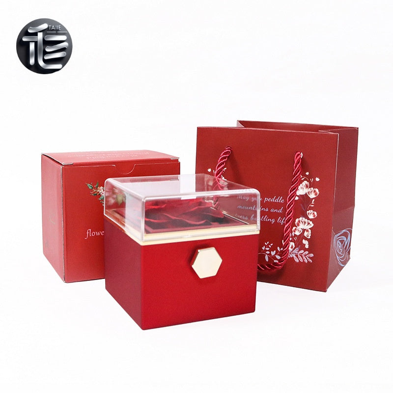 Ring Box for Engagement – Personalized Wedding Jewelry Gift Box,