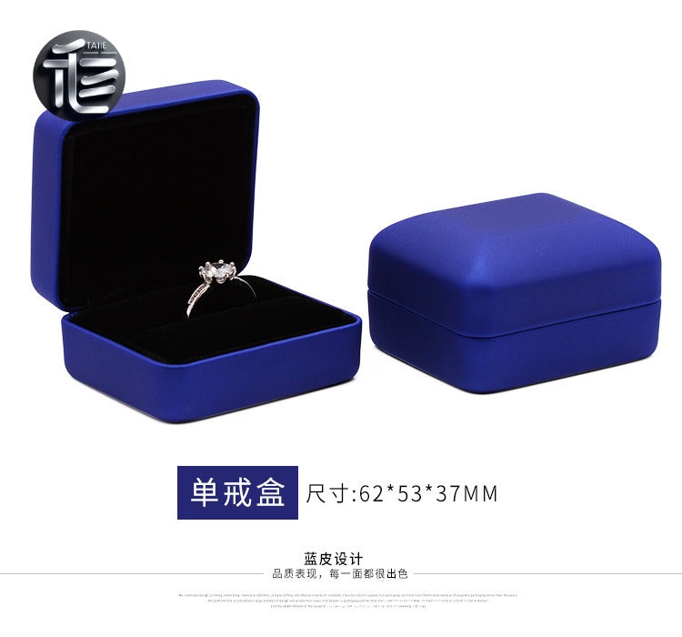 Engagement Ring Box Velvet – Wedding Ring Holder for Proposal, Luxury Heart-Shaped Jewelry Gift Box,Bulk Jewelry Boxes