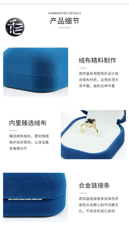 Engagement Ring Box Velvet – Wedding Ring Holder for Proposal, Luxury Heart-Shaped Jewelry Gift Box,Custom Jewelry Box for Small Business