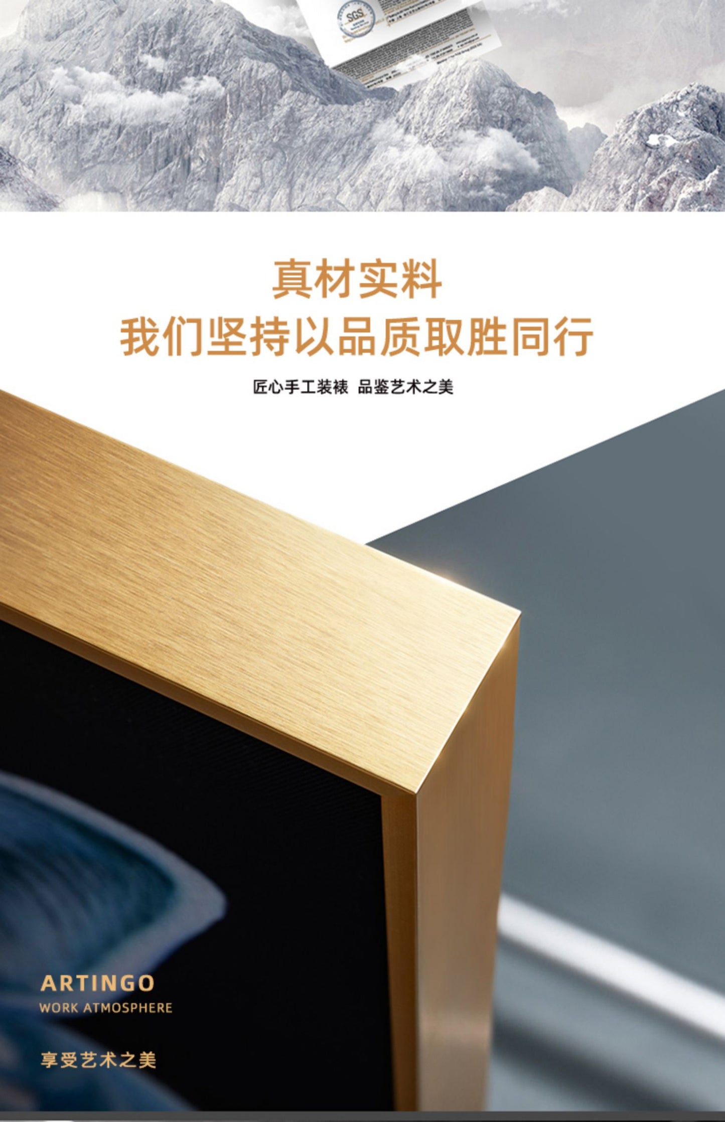Love horse silk scarf hanging painting modern simple living room sofa background wall floor painting porch senior sense hanging painting light luxury