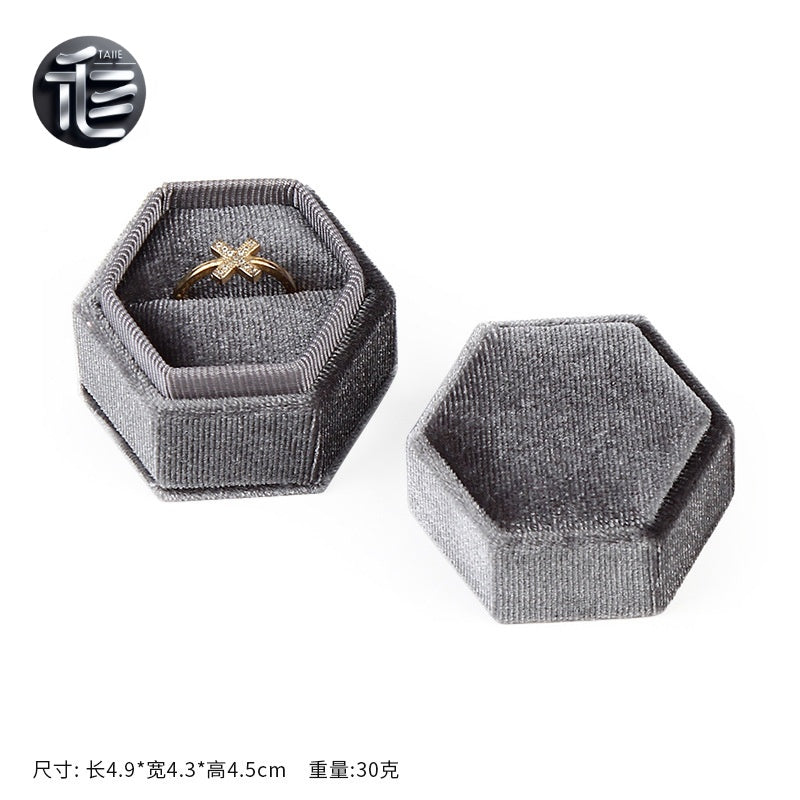 Custom Jewelry Box for Small Business,Velvet Jewelry Box – Premium Ring & Necklace Gift Box for Women, Elegant Wedding Engagement Present