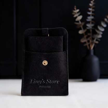 50PCS Luxury Suede Jewelry Gift Bags, Custom Logo Pouches, Personalized Velvet Packaging