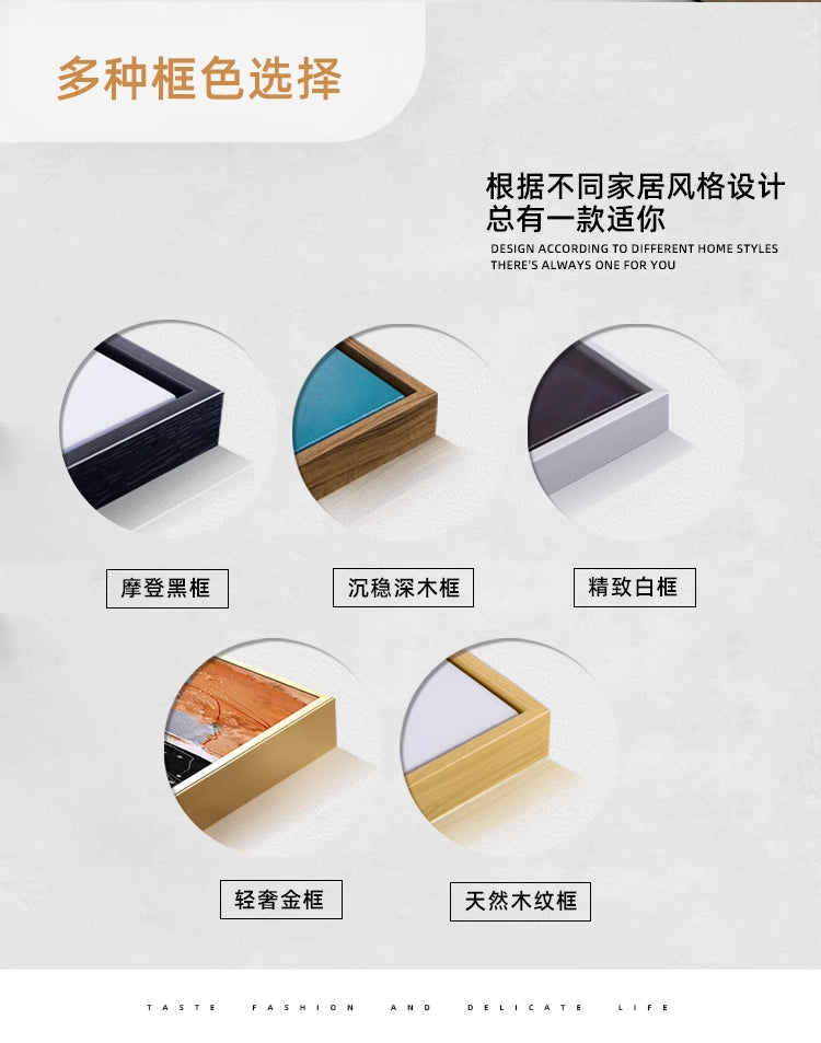 Silk scarf decoration painting modern light luxury high-end L painting V new clothing store cloakroom bedroom bedside hanging painting living room
