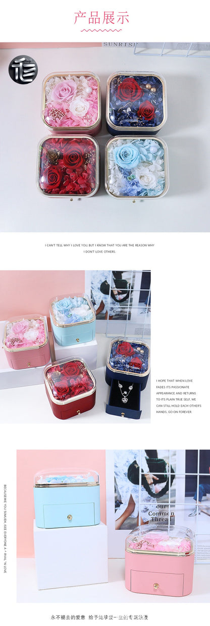 Engagement Ring Box Velvet – Wedding Ring Holder for Proposal, Luxury Heart-Shaped Jewelry Gift Box,jewelry box