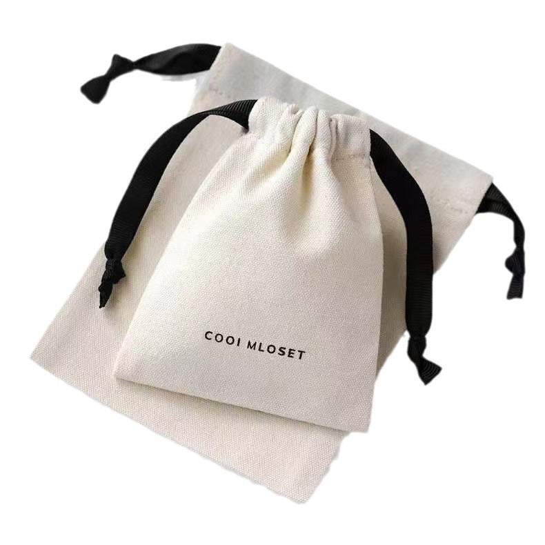 100pcs individuation Custom Cotton Jewelry Pouches, Eco-Friendly Drawstring Gift Bags